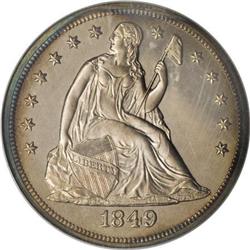 1849 $1 PR64 NGC
