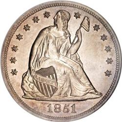 1851 $1 Restrike PR63 NGC