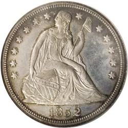 1852 $1 Restrike PR64 NGC