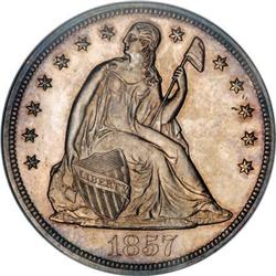 1857 $1 PR64 NGC