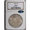 Image 3 : 1874 T$1 MS64 NGC. CAC