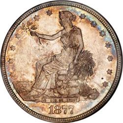 1877 T$1 MS64 NGC