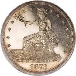 1873 T$1 PR64 Cameo NGC CAC