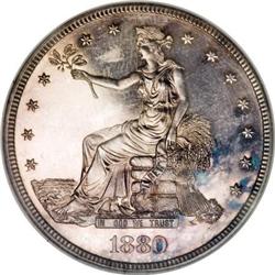 1880 T$1 PR62 Cameo NGC. CAC