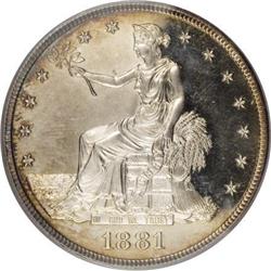 1881 T$1 PR63 Cameo PCGS