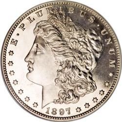 1897 $1 PR64 Cameo NGC