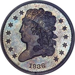 1836 1/2 C PR65 Brown NGC