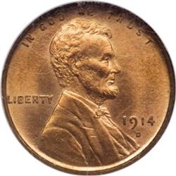 1914-D 1C MS66 Red NGC