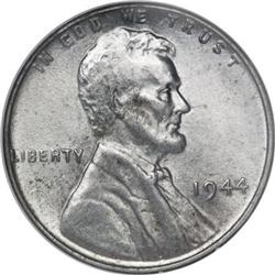 1944 1C--Struck on a Steel Planchet--AU58 NGC