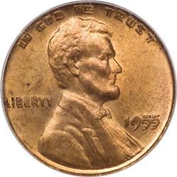 1955 1C Doubled Die Obverse MS64 Red PCGS