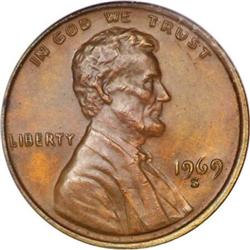 1969-S 1C Doubled Die MS63 Brown NGC