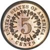 Image 2 : 1867 5C Rays PR66 Cameo NGC