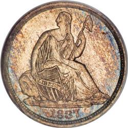 1837 H10C No Stars, Large Date (Curl Top 1) MS67