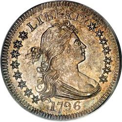 1796 25C AU58 PCGS