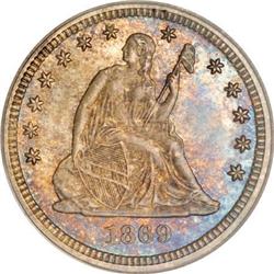 1869 25C MS66 PCGS