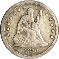 1870-CC 25C VF20 ANACS