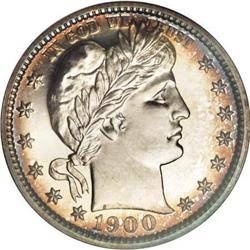 1900 25C PR68 Cameo NGC. CAC
