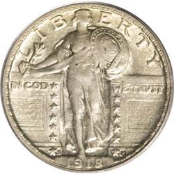 1918/7-S 25C AU53 PCGS