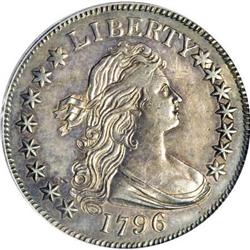 1796 50C 15 Stars AU58 PCGS