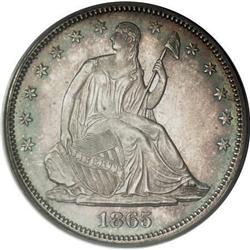 1865 50C MS66 PCGS