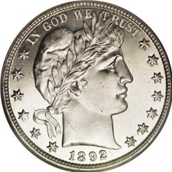 1892-O 50C SP66 Star NGC