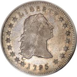 1795 $1 Flowing Hair, Three Leaves XF45 PCGS
