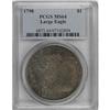 Image 3 : 1798 $1 Large Eagle, Pointed 9 MS64 PCGS