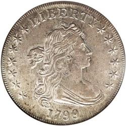 1799 $1 7x6 Stars AU58 NGC