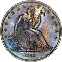 1838 P$1 Name Omitted, Judd-84 Restrike,