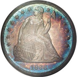 1866 $1 Motto PR65 PCGS