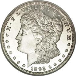 1893 $1 PR67 Cameo NGC