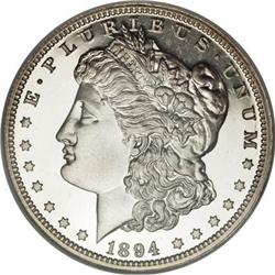 1894 $1 PR67 Cameo NGC