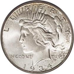 1934-S $1 MS66 PCGS