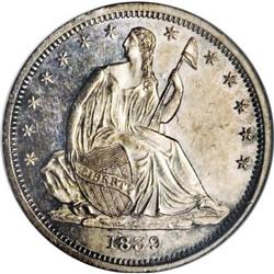 1839 50C No Drapery PR62 NGC