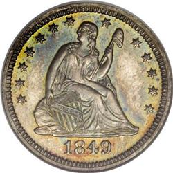 1849 25C PR66 NGC