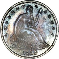 1849 50C PR65 NGC