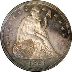 1851 $1 Restrike PR66 Cameo NGC