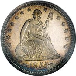 1855 25C PR65 Cameo NGC