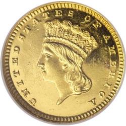 1862 G$1 PR63 Ultra Cameo NGC