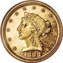 1888 $2 1/2 PR63 Ultra Cameo NGC