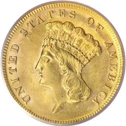 1868 $3 MS63 PCGS