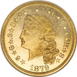 1879 $4 Flowing Hair, Judd-1635, Pollock-1832,