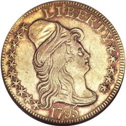 1795 $5 Small Eagle AU58 NGC