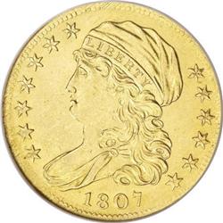 1807 $5 Bust Left AU58 NGC