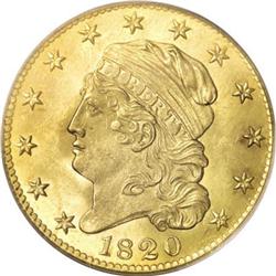 1820 $5 Square 2 MS65 PCGS