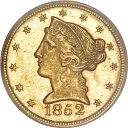 1852-C $5 MS64 PCGS