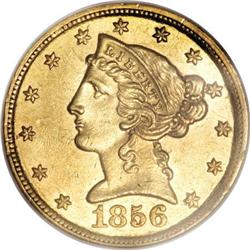 1856-C $5 MS61 NGC