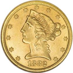 1882-CC $5 MS62 NGC