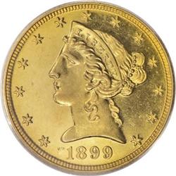 1899 $5 PR64 Cameo PCGS
