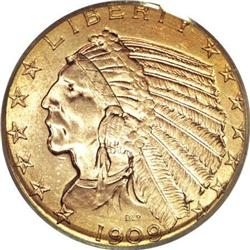 1909 $5 MS66 PCGS